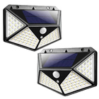 Luminaria Solar 100 Leds Sensor Kit 2 Uni Andarela Parede 3 F