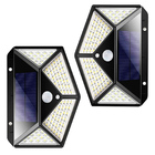 Luminaria Solar 100 Leds Sensor Movimento 3 Funçoes 2 Uni