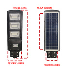 Luminaria Solar 180w Poste Kit 2 Und Led Sensor De Movimento