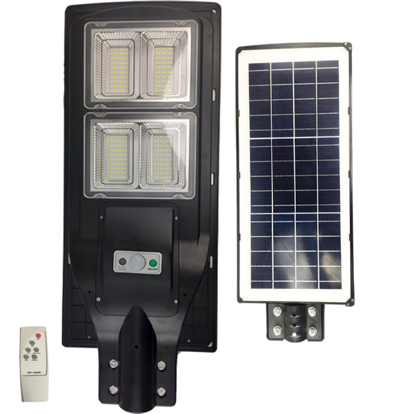 Luminaria Solar 240w Led Poste Rua Sensor Movimento Controle
