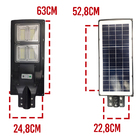 Luminaria Solar 240w Led Poste Rua Sensor Movimento Controle