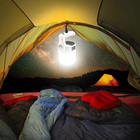 Luminaria Solar 2 Em 1 Lanterna Duplo Led Gancho Pendurar