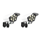 Luminaria Solar 2 Unidades Camera Falsa 77 Leds 3 Funções Con