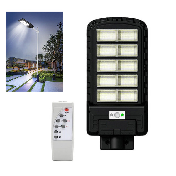 Luminaria Solar 500w Refletor Led Holofote Sensor Presença Mo
