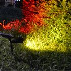 Luminária Solar 7 Leds Rgb Jardim Espeto Automatico Colorido