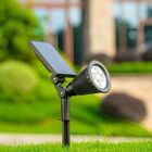 Luminária Solar 7 Leds Rgb Jardim Espeto Automatico Colorido