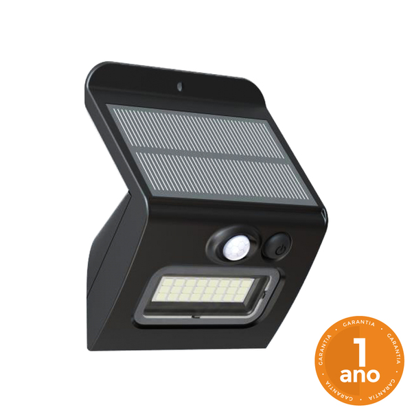Luminária Solar Arandela ABS com Sensor de Presença 30 LEDs B