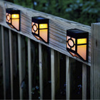 Luminaria Solar Arandela Parede Balizador Kit 2 Unid Spot Luz