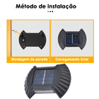 Luminaria Solar Arandela Parede Kit 4 Und Balizador Spot Ilum
