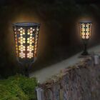 Luminaria Solar Arandela Tocha Fogo Jardim Espeto 3 Em 1 Luz