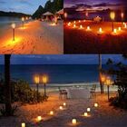 Luminaria Solar Arandela Tocha Fogo Jardim Espeto 3 Em 1 Luz