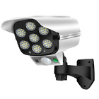 Luminaria Solar Camera Falsa Controle Sensor Kit 4 Und Led