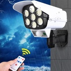 Luminaria Solar Camera Falsa Controle Sensor Kit 4 Und Led