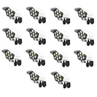 Luminaria Solar Camera Falsa Sensor Presença Kit 12 Uni 77 Le