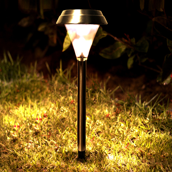 Espeto para Jardim LED Solar 0,4W Luz Amarela Ecoforce Leroy Merlin