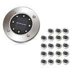 Luminaria Solar Espeto 20 Unidades 8 Leds Jardim Lampada Esca