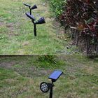 Luminária Solar Espeto Jardim 7 Leds Automatico Branco Quente