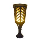 Luminaria Solar Espeto Tocha Fogo Arandela Jardim 3 Em 1 Luz