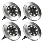 Luminaria Solar Grama 4 Uni Energia 8 Led Gramado Sitio Faze