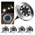 Luminaria Solar Grama 4 Uni Energia 8 Led Gramado Sitio Fazen