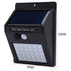 Luminária Solar Iluminação Jardim 30 Leds Sensor De Movimento