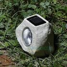 Luminária Solar Jardim Pedra Artesanal 1 Peça 1 Led Mod1668 -