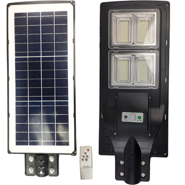 Luminaria Solar Led 240w Poste Controle E Sensor Paredes Barr