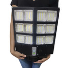 Luminaria Solar Led 600w Kit Suporte Refletor Sensor Presença