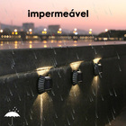 Luminaria Solar Led Arandela Balizador Segurança Decorativo C