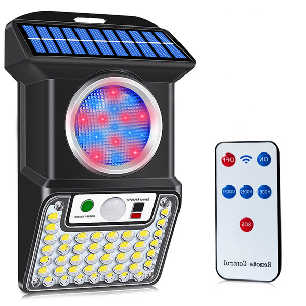 Luminaria Solar Led Controle Sensor De Proximidade Potente Spot 4 Modos
