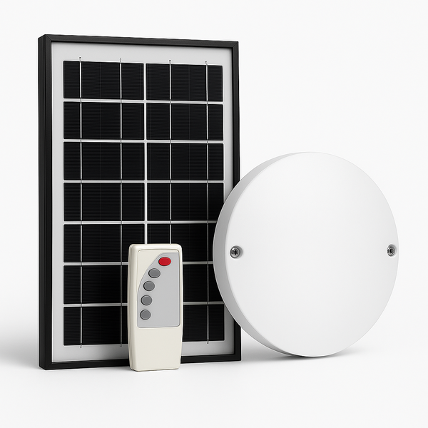 Luminária Solar Led Para Teto 36w Luz Branca Fria 6000k Plafo