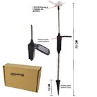 Luminária Solar Para Jardim Em Pvc Libélula 1378 2 Peças - Li