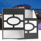 Luminaria Solar Parede Spot Arandela Balizador Kit 2 Uni Led