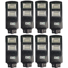 Luminaria Solar Poste 120w Kit 8 Und Sensor Movimento Ilumina