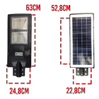 Luminaria Solar Poste 240w Led Controle E Sensor Timer Parede