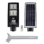 Luminaria Solar Poste Com Suporte Placa Completa Led 200w Sen