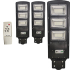 Luminária Solar Poste Led 3 Unidades 180w Sensor De Proximida