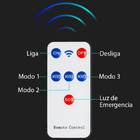 Luminaria Solar Poste Refletor 360 Leds Luz Sensor Movimento