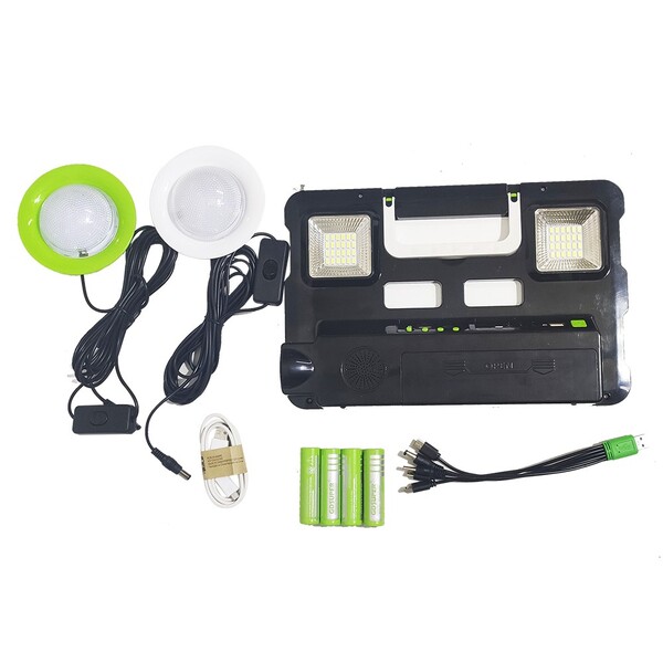 Luminaria Solar Radio Fm Lanterna Usb Luz De Emergencia Lampada