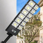 Luminaria Solar Refletor 360 Leds Luz Poste Parede Sensor Mov