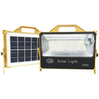 Luminaria Solar Refletor Portatil 100w Painel Placa Carrega C