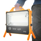 Luminaria Solar Refletor Portatil 100w Painel Placa Carrega C
