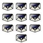 Luminaria Solar Sensor De Movimento Presença Kit 10 Uni Led 3