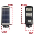 Luminaria Solar Sensor Movimento 120w Led Controle Kit 6 Und