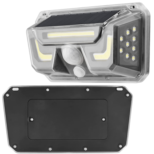 Luminaria Solar Sensor Proximidade Spot Led Branco Frio Iluminaçao Casa