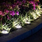 Luminaria Solar Spot 8 Led Enfeite Grama Kit 8 Und Jardim Qui