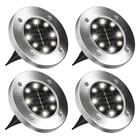 Luminaria Solar Spot Kit 60 Uni Jardim 8 Leds Espeto Grama Il