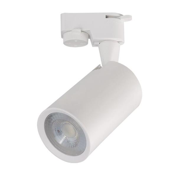 Luminaria Spot Branco Para Trilho Eletrificado Branco Quente 5w