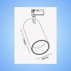 Luminária Spot Branco Para Trilho Eletrificado Branco Quente