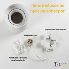 Luminária Spot De Sobrepor Mr16 Gu10 Redondo Direcionavel  -